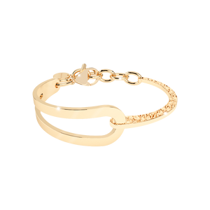 Bronze Bracelet With 18K Gold Plating by Rebecca