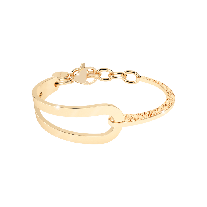 Bronze Bracelet With 18K Gold Plating by Rebecca