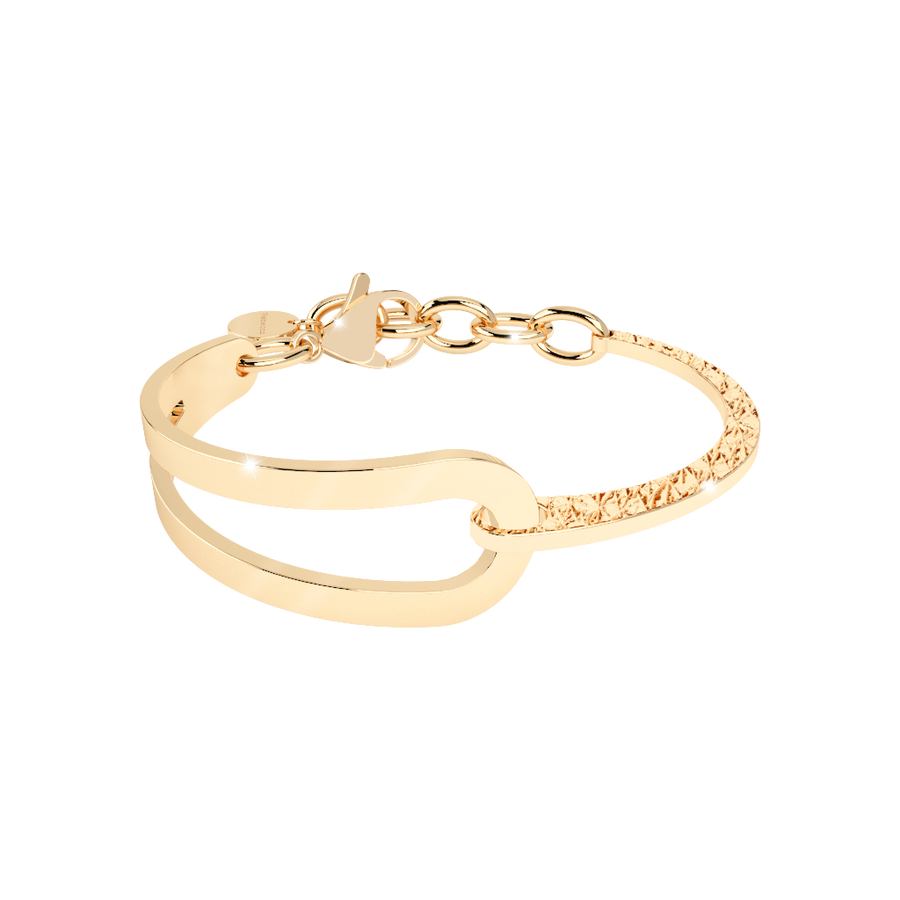 Bronze Bracelet With 18K Gold Plating by Rebecca