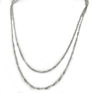 Sterling Silver Double Link Necklace