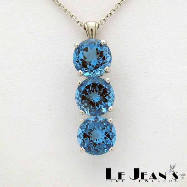 Serenity Collection Swiss Blue Topaz in White Gold